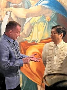 Philippine President Ferdinand Marcos Jr and Martin Biallas