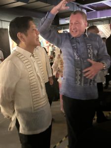 Martin Biallas and president marcos
